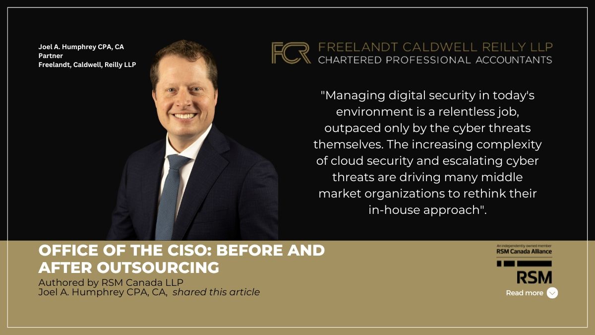 Office of the CISO: Before and after outsourcing
