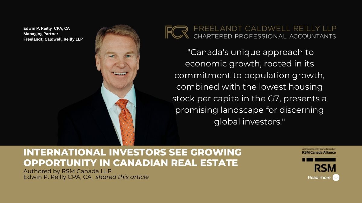 International investors see growing opportunity in Canadian real estate