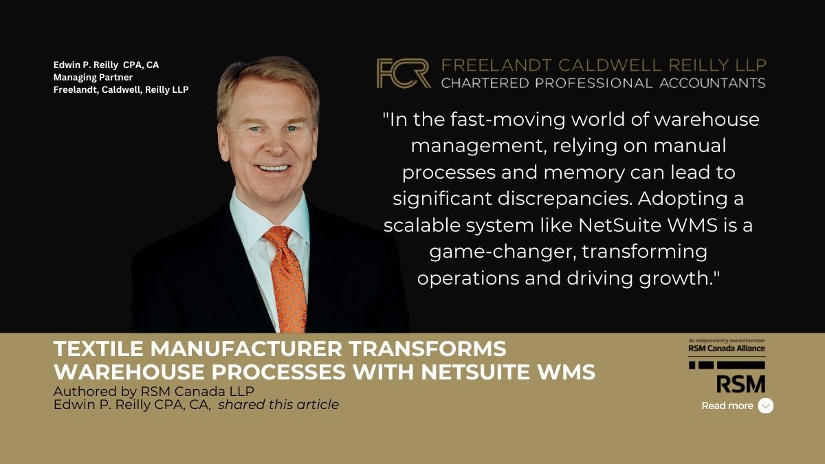 Textile manufacturer transforms warehouse processes with NetSuite WMS