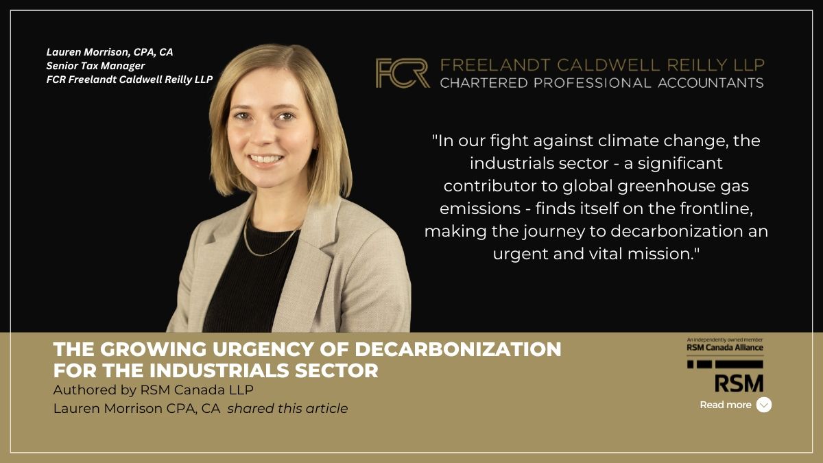 The growing urgency of decarbonization for the industrials sector
