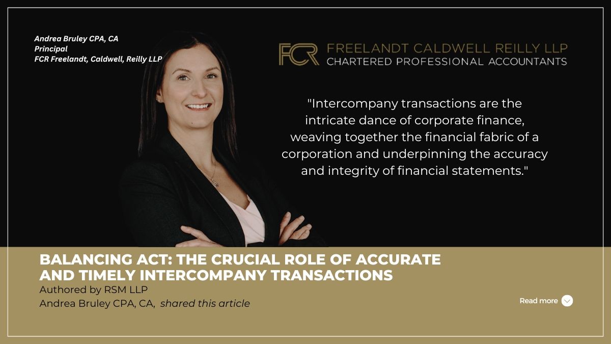 Balancing act: The crucial role of accurate and timely intercompany transactions