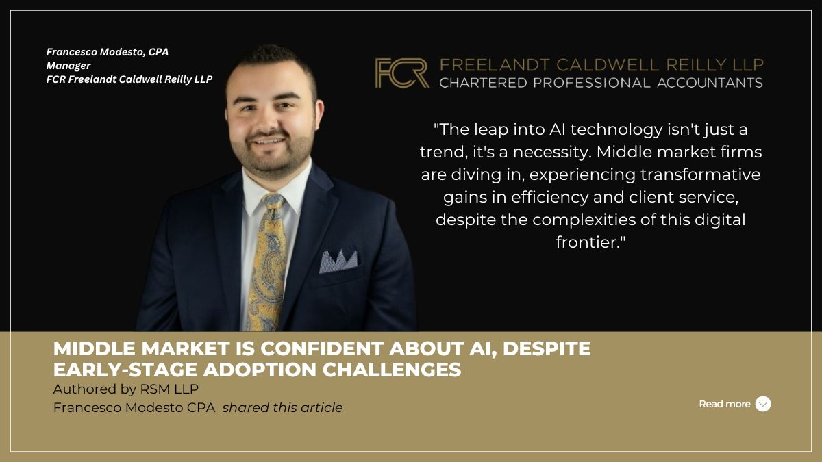 Middle market is confident about AI, despite early-stage adoption challenges
