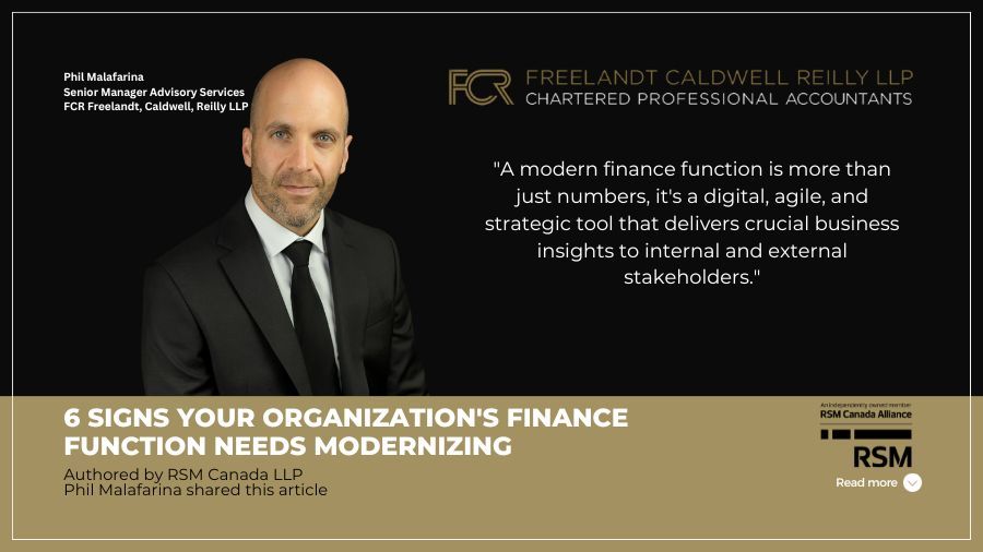6 signs your organization’s finance function needs modernizing