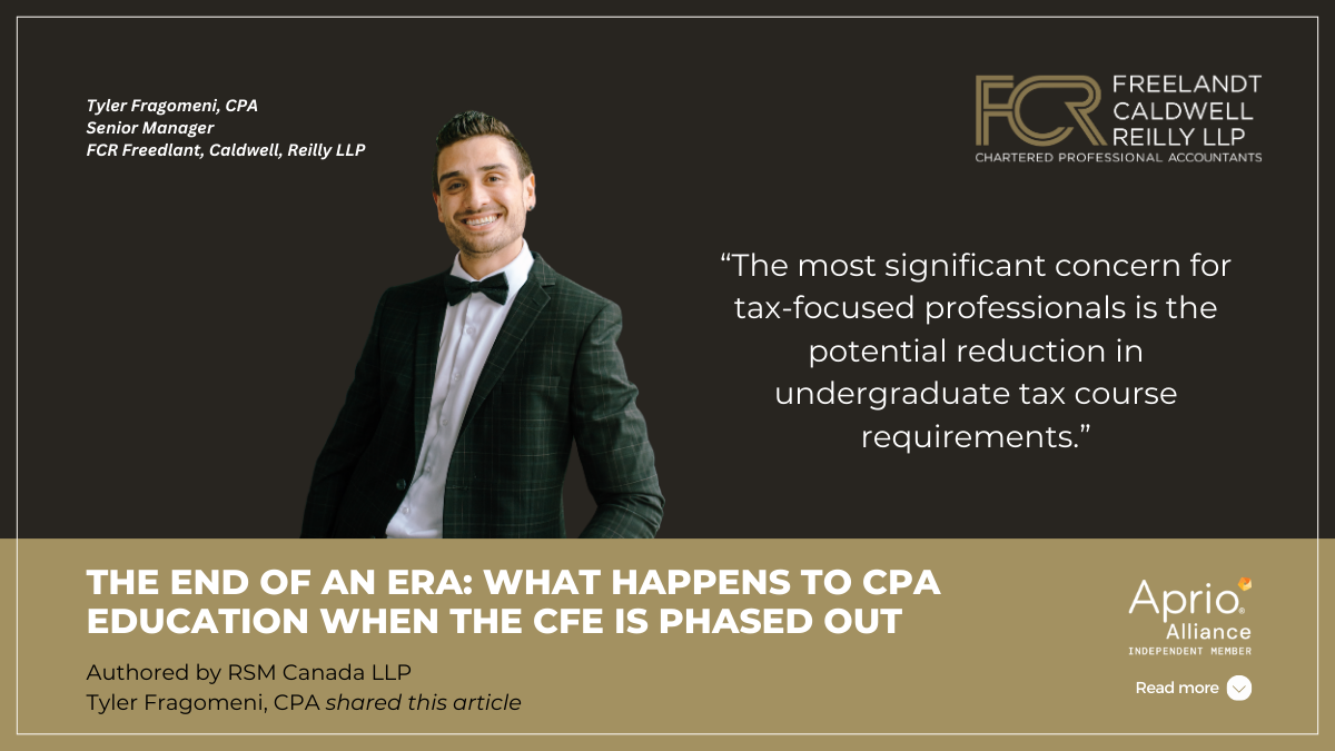 The End of an Era: What Happens to CPA Education When the CFE Is Phased Out